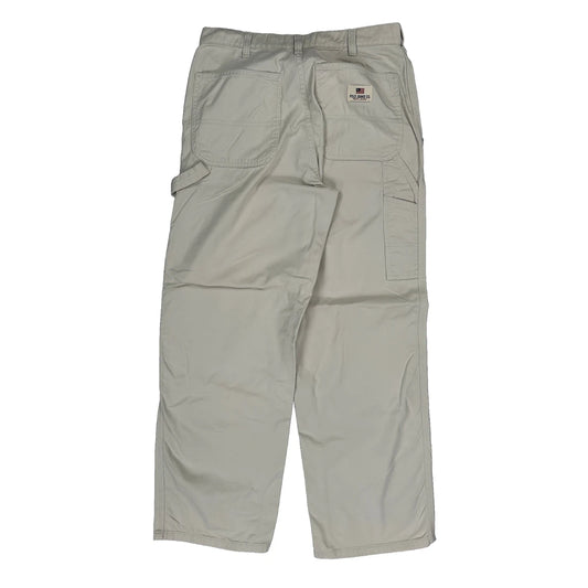 Polo By Ralph Lauren Cargo Carpenter Trousers - 30W 30L Beige Cotton