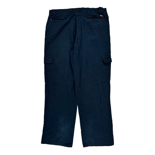 Dickies Cargo Cargo Trousers - 36W 27L Navy Cotton