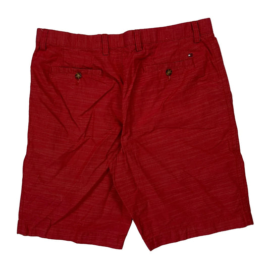 Tommy Hilfiger Chino Shorts - 34W 9L Red Cotton