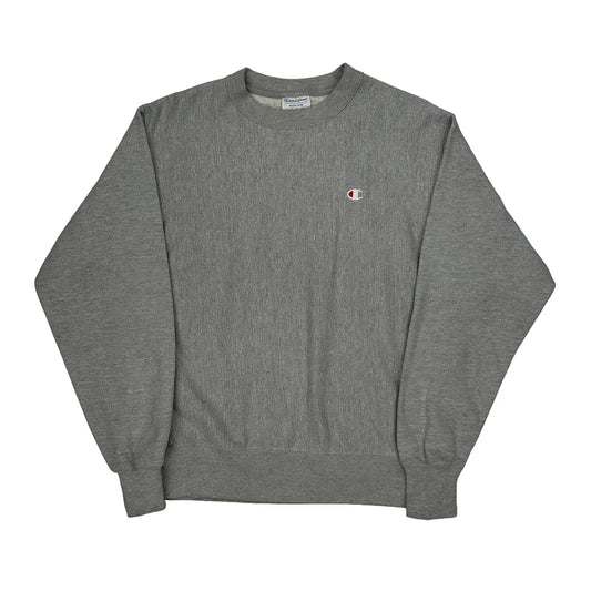 Reverse Weave Champion Sweatshirt - Medium Gray Cotton