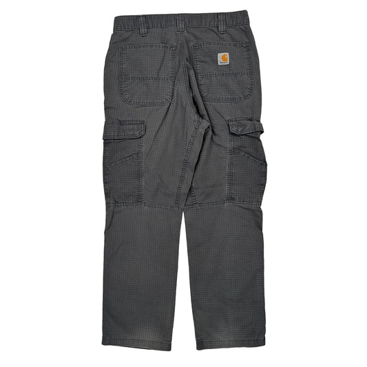 Carhartt Cargo Trousers - 30W 29L Grey Cotton Blend