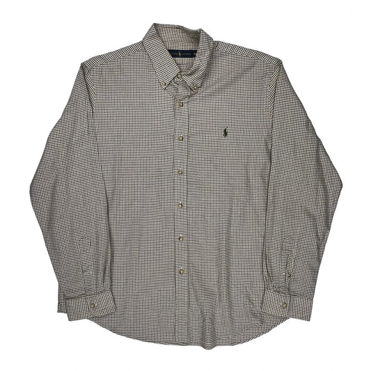 Ralph Lauren Checked Shirt - XL Brown Cotton