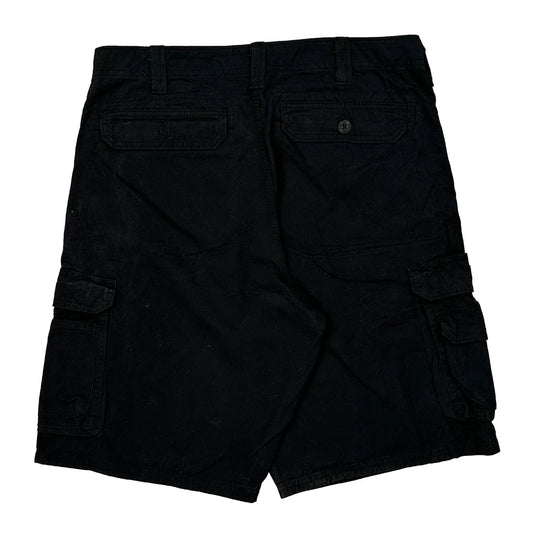 Lee Cargo Shorts - 33W 10L Black Cotton