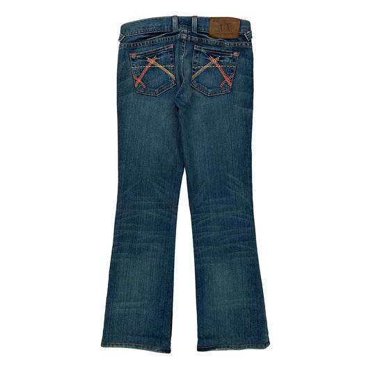 Armani Exchange Boot Cut Jeans - 28W UK 6 Blue Denim