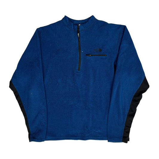 The North Face Fleece - Large Blue Polyester