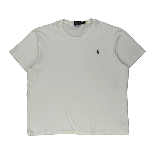 Polo By Ralph Lauren T-Shirt - 2XL White Cotton