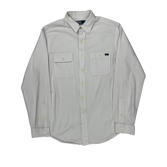 Vintage Polo By Ralph Lauren Shirt - Large White Cotton