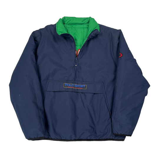 Polo Sport Spellout Anorak - Large Blue Polyester