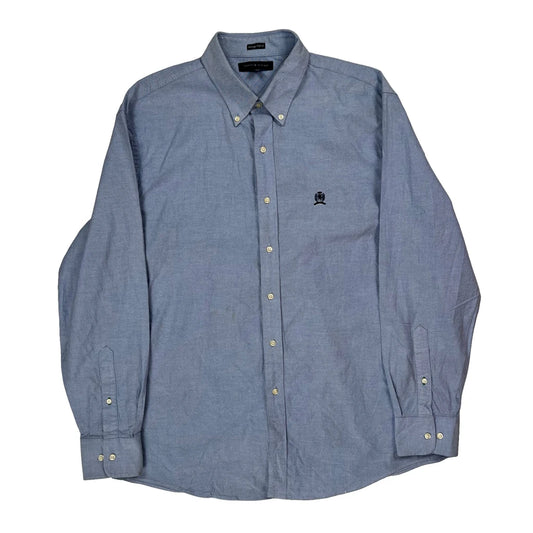 Tommy Hilfiger Slim Fit Shirt - XL Blue Cotton