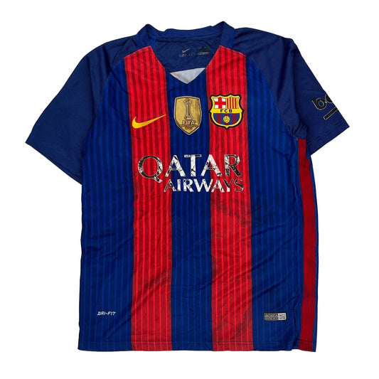 2015 Barcelona Nike Football Shirt - XS Blue Polyester