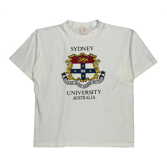 Sydney University Australia Unbranded College T-Shirt - Large White Cotton