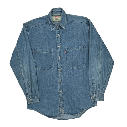 Levis Denim Shirt - Small Blue Cotton