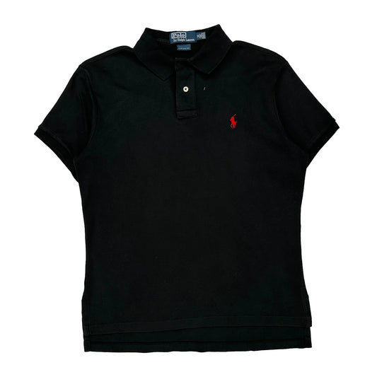 Polo By Ralph Lauren Polo Shirt - Medium Black Cotton