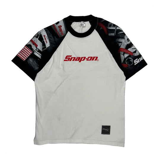 Snap On Unbranded Nascar T-Shirt - Medium Black Cotton
