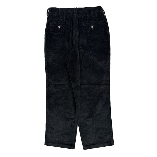 Pendleton Cord Trousers - 34″ Waist Black Cotton