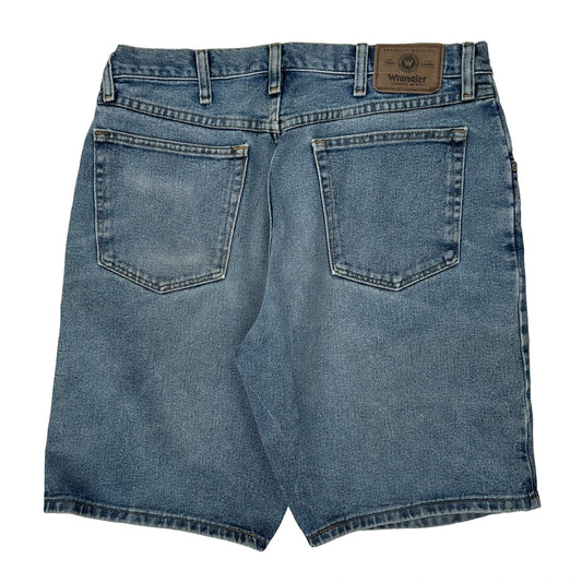 Wrangler Denim Shorts - 32W 10L Blue Cotton