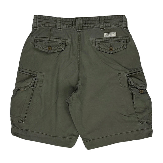 Polo By Ralph Lauren Cargo Shorts - 32W 10L Green Cotton