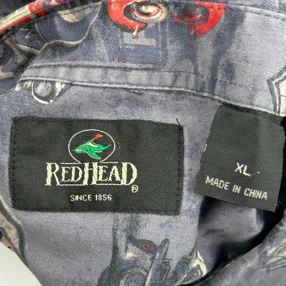 Red Head Patterned Shirt - XL Multicoloured Cotton