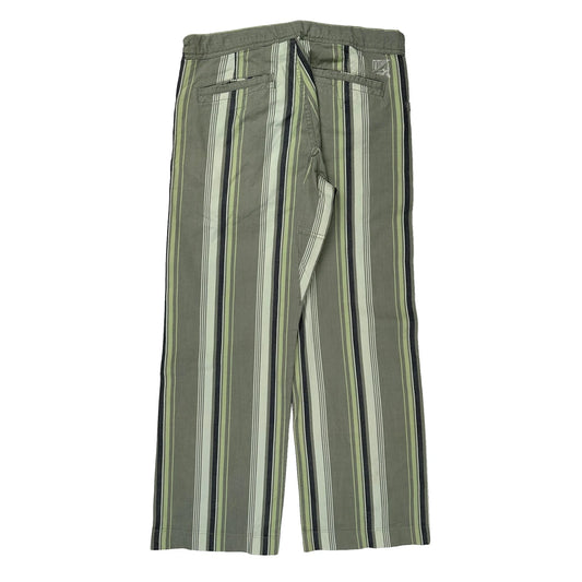 Diesel Striped Trousers - 32W 30L Grey Cotton