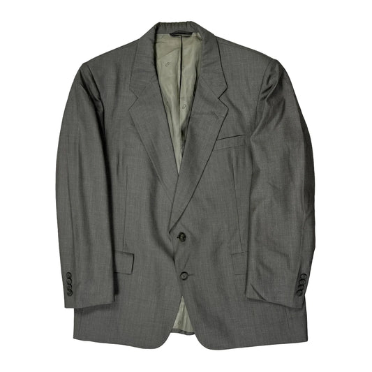 Made In USA Christian Dior Blazer - Large Grey Wool