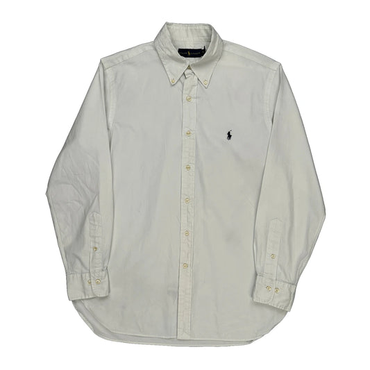 Ralph Lauren Shirt - Medium White Cotton