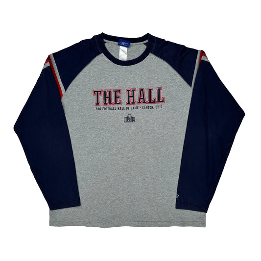 Pro Football Hall Of Fame Reebok Long Sleeve T-Shirt - XL Grey Cotton