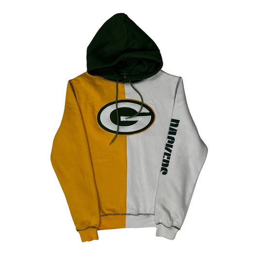 Green Bay Packers N.F.L. Team Apparel Graphic Hoodie - Small White Cotton