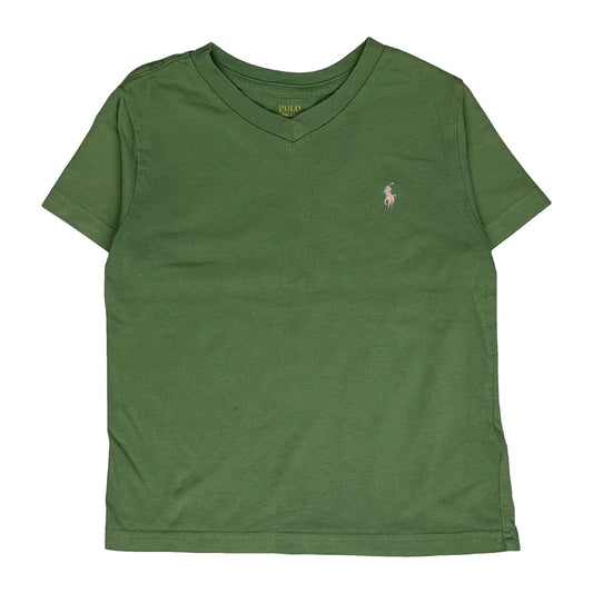 Age 3-4 Polo By Ralph Lauren T-Shirt - XS Green Cotton