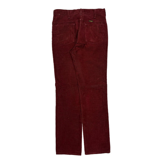 Wrangler Cord Trousers - 32″ Waist Burgundy Corduroy