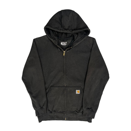 Carhartt Full Zip Hoodie - Medium Black Cotton