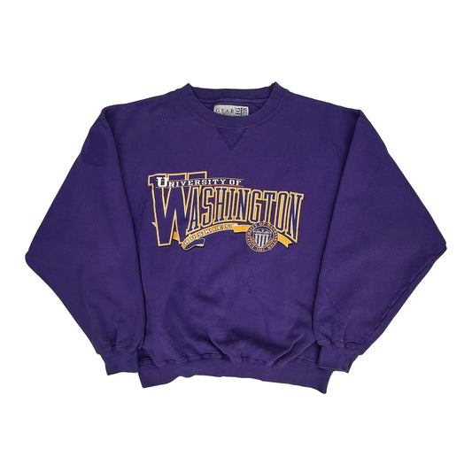 University Of Washington Gear College Sweatshirt - Medium Purple Cotton Blend