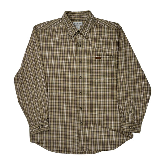 Carhartt Checked Shirt - Large Brown Cotton