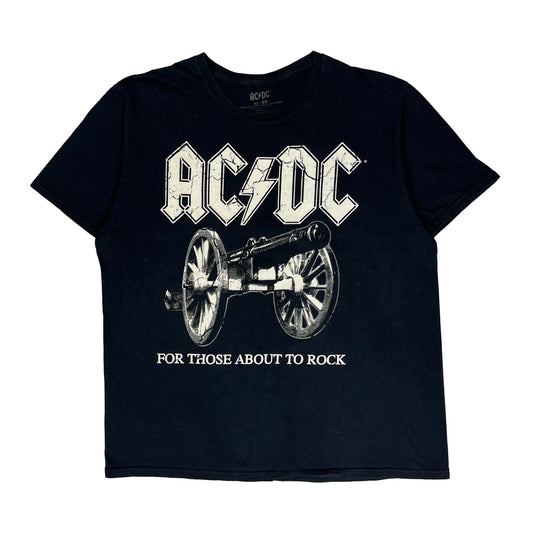 Ac/Dc Band T-Shirt - XL Black Cotton