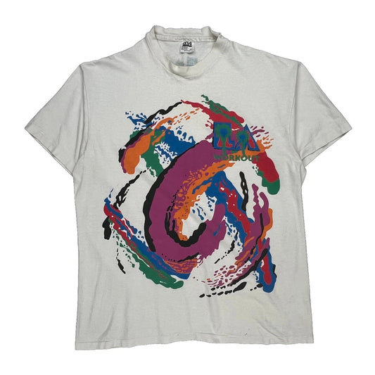 Anvil Single Stitch T-Shirt - XL Multicoloured Cotton