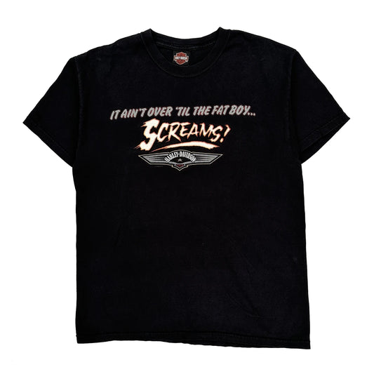 Stock'S Harley-Davidson Harley Davidson T-Shirt - Medium Black Cotton