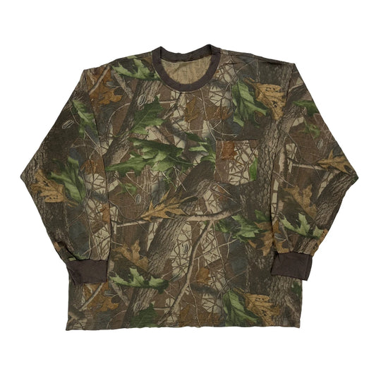 Realtree Camo Long Sleeve T-Shirt - XL Camo Cotton