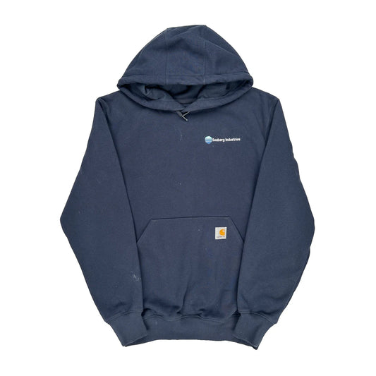 Seaberg Industries Logo Carhartt Hoodie - Small Navy Cotton