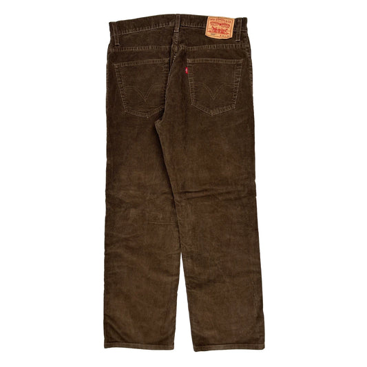Levis Cord Trousers - 34″ Waist Brown Corduroy