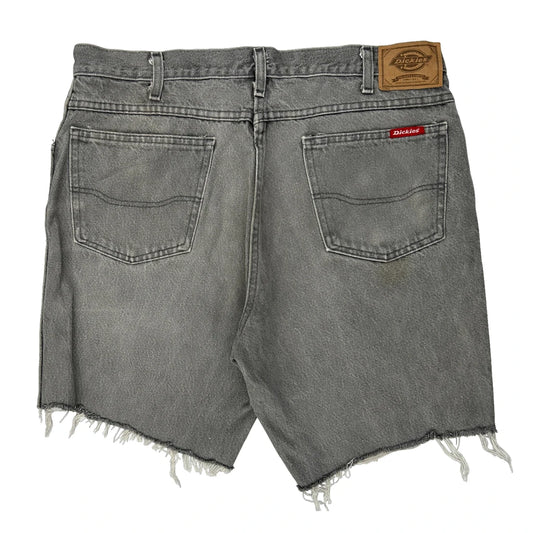 Dickies Denim Shorts - 36W 10L Grey Cotton