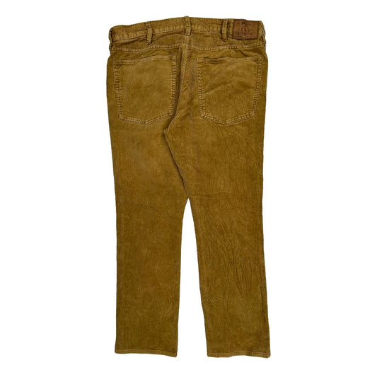 Polo By Ralph Lauren Cord Trousers - 37″ Waist Brown Corduroy