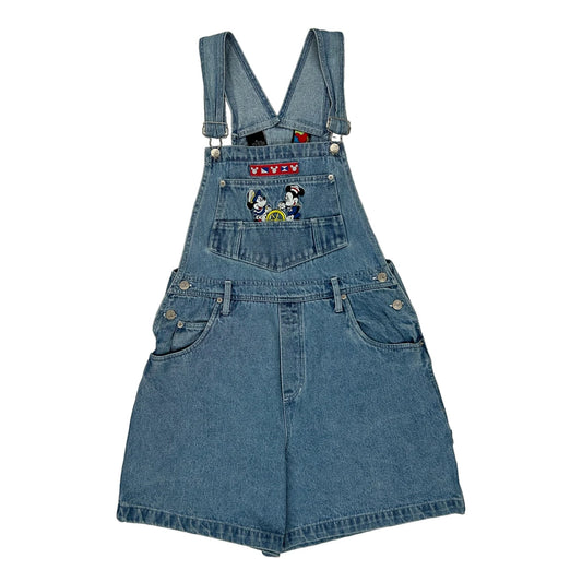 Mickey Mouse Mickey Unlimited Cartoon Dungarees - Medium Blue Cotton