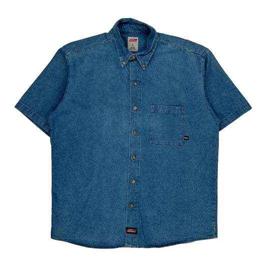 Dickies Denim Shirt - Large Blue Cotton