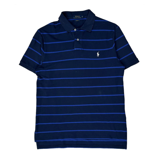 Polo By Ralph Lauren Striped Polo Shirt - XL Navy Cotton