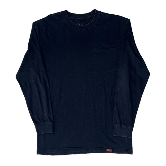 Dickies Long Sleeve T-Shirt - Medium Navy Cotton