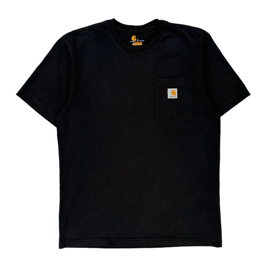 Carhartt T-Shirt - Medium Black Cotton