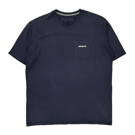 Patagonia T-Shirt - XL Navy Cotton Blend