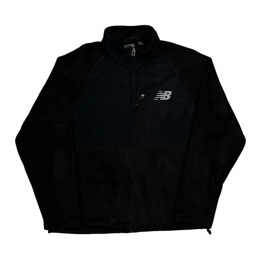 New Balance Fleece Jacket - Large Black Polyester
