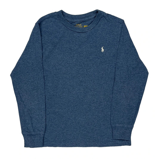 Age 6 Polo By Ralph Lauren Long Sleeve T-Shirt - Small Blue Cotton