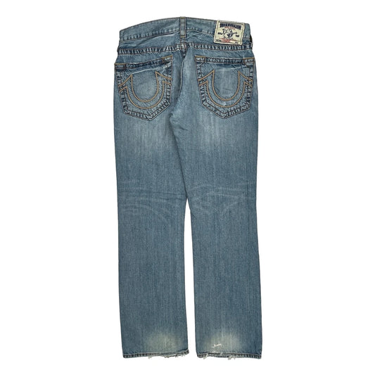 True Religion Boot Cut Jeans - 33W 32L Light Wash Cotton