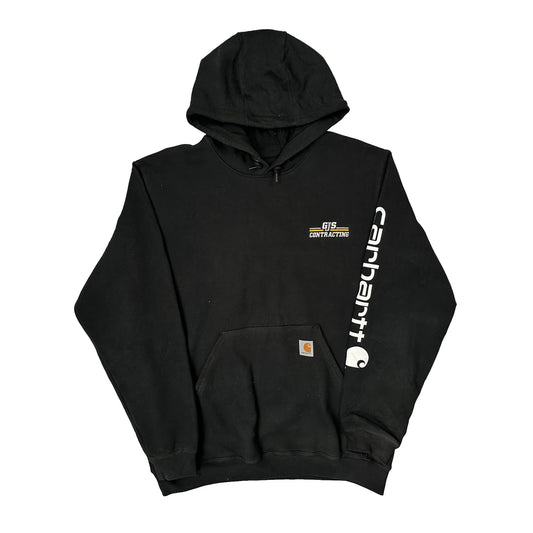 Gjs Contracting Carhartt Hoodie - Large Black Cotton